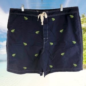 Polo Ralph Lauren Swim Trunks Board Shorts Frog Print All Over